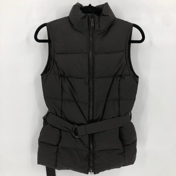 Gap Womens Brown Zipper High Neck Vest Jacket XS - Picture 2 of 8